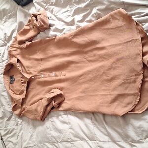 United by blue size small brown pencil and cotton dress